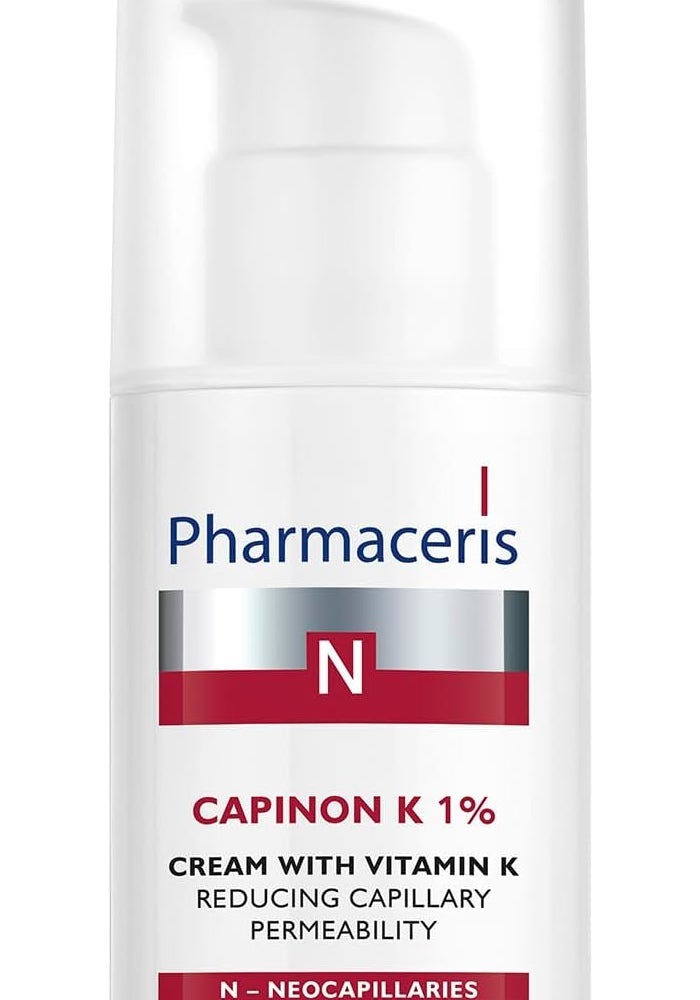Pharmaceris كريم فارما سيريس كابينون ك 1% مع فيتامين ك لتقليل نفاذية الشعيرات الدموية - 30 مل - Image 1