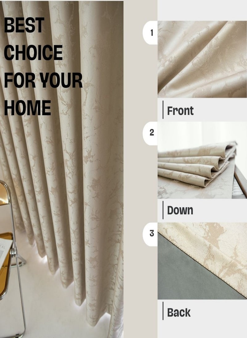 Golden Homee Bedroom Curtain –  Bedroom Curtain 1 Panel Only, Full Sunlight Block and  Easy to Install  - Image 4