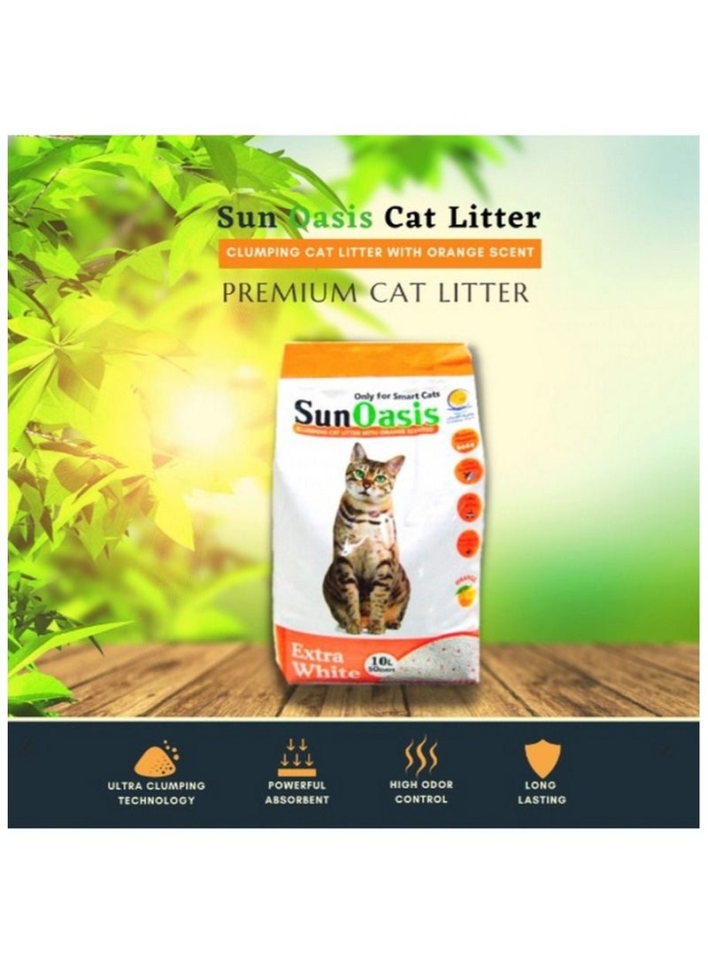 Generic Sun Oasis Clumping Cat Litter Orange Scented 10 L  - Image 2