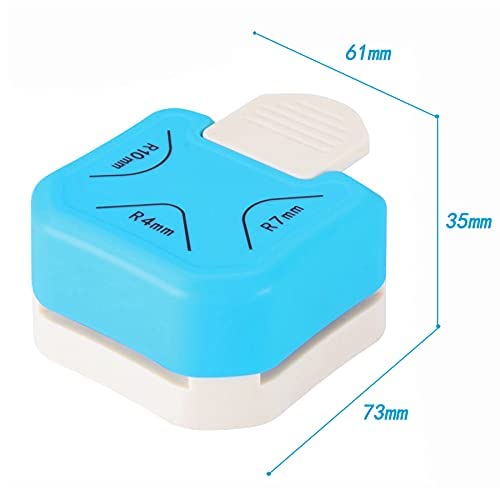 Qatalitic 3 in 1 Corner Cutter Punch for DIY Art & Crafts, Photo Cutter, Project Book making, Angle Eater (Size - R4mm, R7mm and R10mm) - Image 3