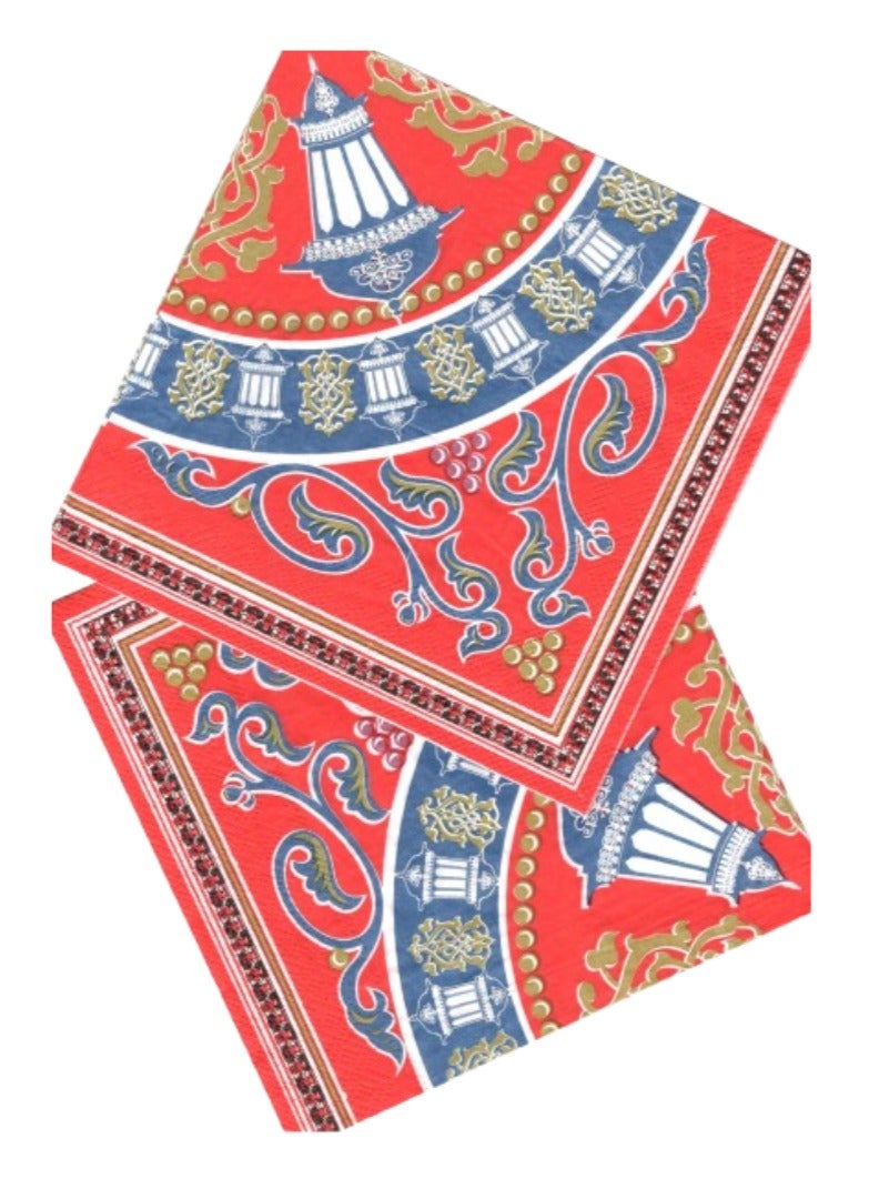 Ramadan Napkin Red - set of 20 - Image 2