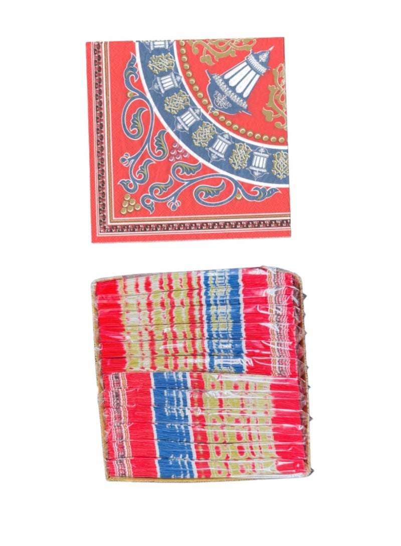 Ramadan Napkin Red - set of 20 - Image 3