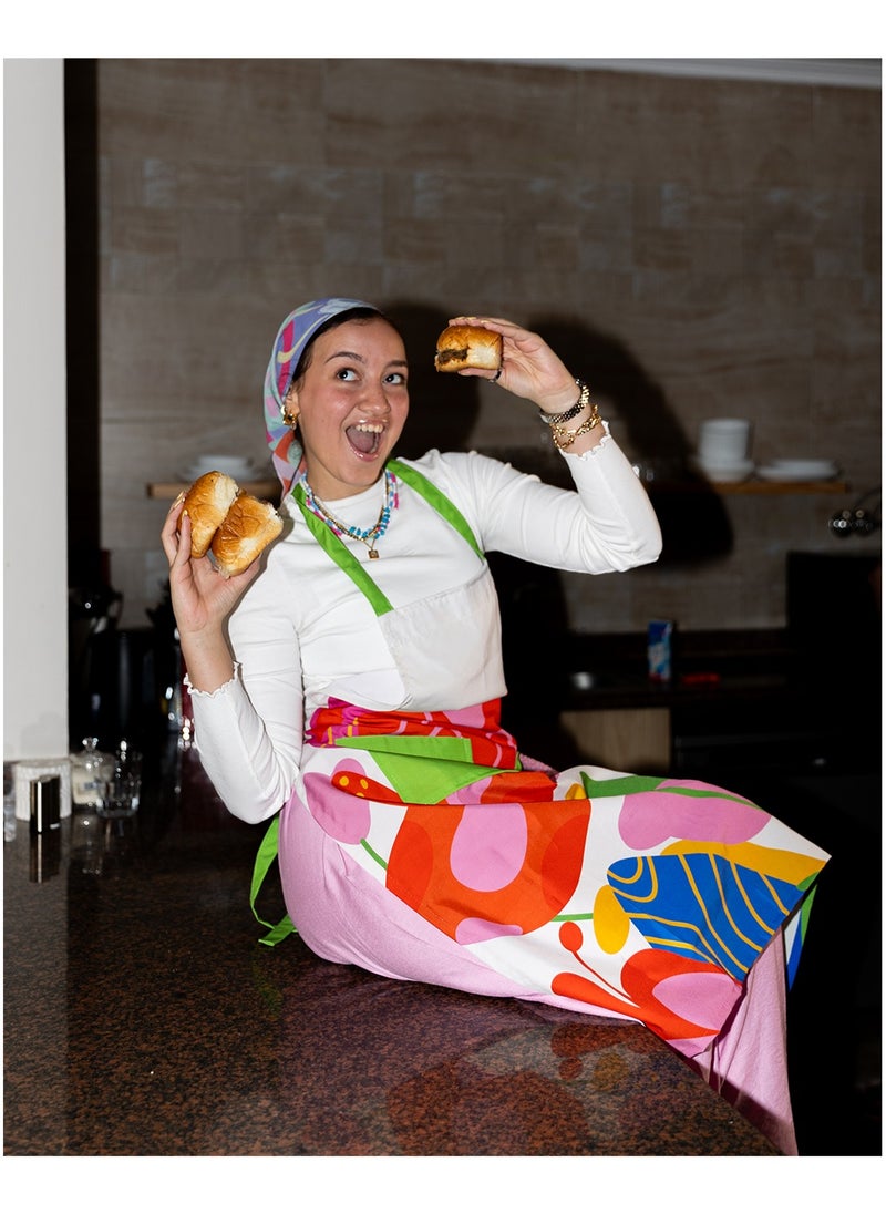 More cottons - Krez Krez  Kitchen Apron 60*90 CM - Image 1