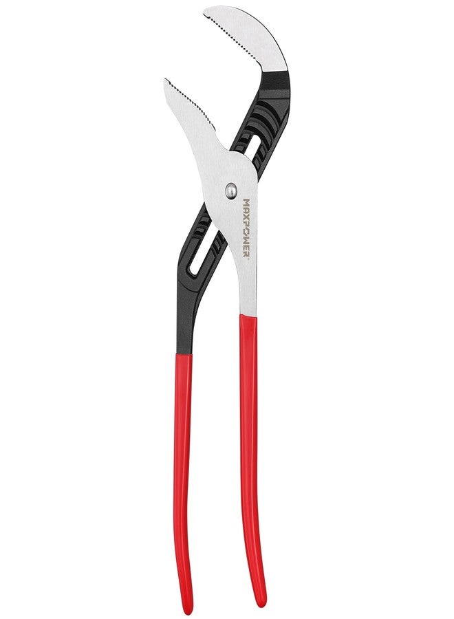MAXPOWER 20 inch Groove Joint Pliers, 5.5 inch Max Opening, Straight Jaw Locks Pliers - Image 1