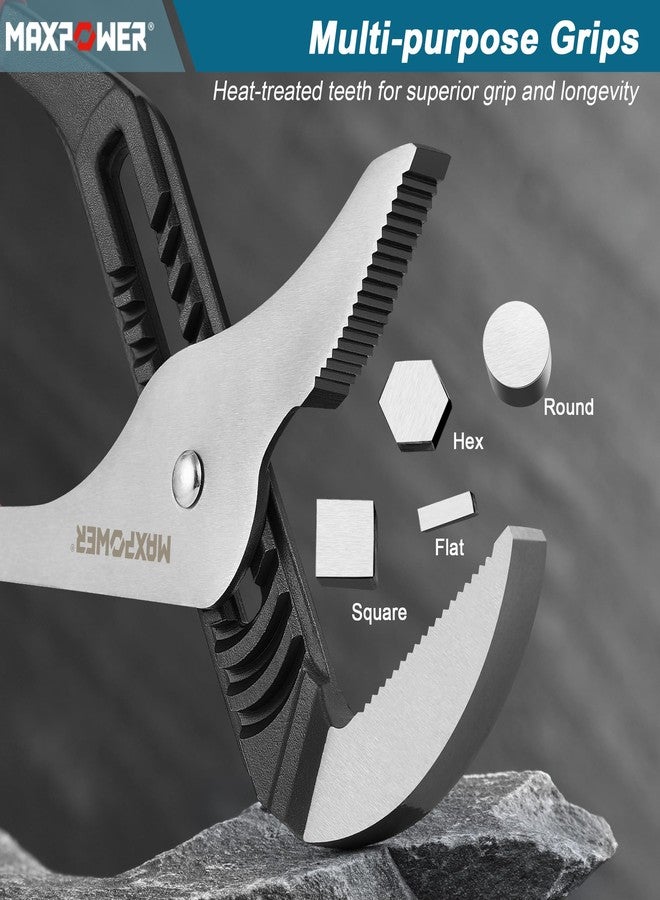 MAXPOWER 20 inch Groove Joint Pliers, 5.5 inch Max Opening, Straight Jaw Locks Pliers - Image 4