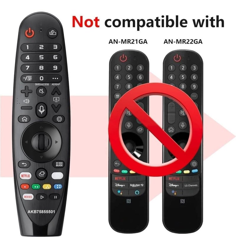 NEURONMART for Lg Magic Smart Android webos 4k led tv Remote Universal Works with All Model MR650/ MR19 BA /MR20GA/21GA/22GA /23GA/24GA (with Voice and Pointer Function). - Image 2