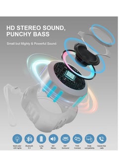 Excefore Bluetooth Shower Speaker, IPX7 Waterproof Wireless Portable Speakers, Floating Wireless Speaker with LED Light, Loud Stereo Sound, for Beach, Pool, Party, Travel, Outdoors, for Men and Women  - Image 2