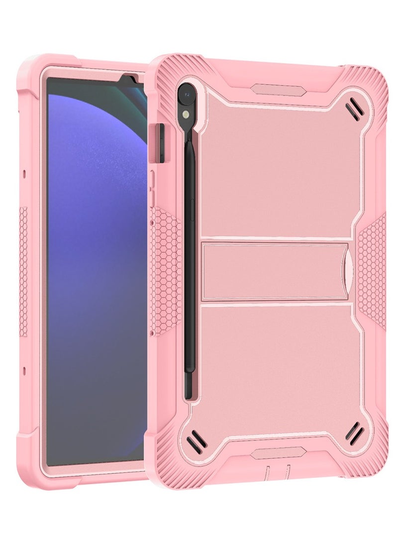 غطاء متوافق مع سامسونج جالكسي تاب إس10 الترا 14.6 إنش (2024) SM-X920/X926B - غطاء هجين متين مقاوم للصدمات مع حامل مدمج