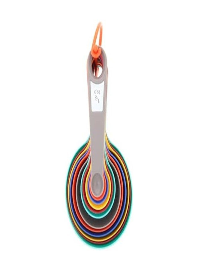 فاربرواير طقم أكواب وملاعق قياس من فاربروير مكون من 12 قطعة - أدوات قياس مطبخ مرمزة بالألوان مع علامات سهلة القراءة، تصميم قابل للتداخل لتخزين مدمج، آمن للاستخدام في غسالة الأطباق - Image 2