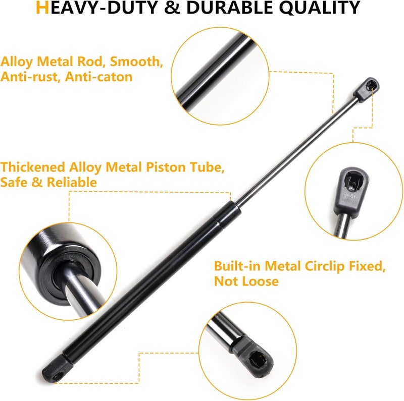 RERPRO Hood Struts Lift Support Assist Kit for 2018-2024 Jeep Wrangler JL Gladiator JT - 1 Pair Black - Image 4