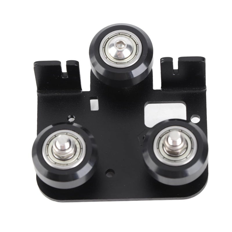 3D Printer Metal Back Support Plate with Pulley for Ender3 Users - Sturdy and Compatible Upgrade - Image 1