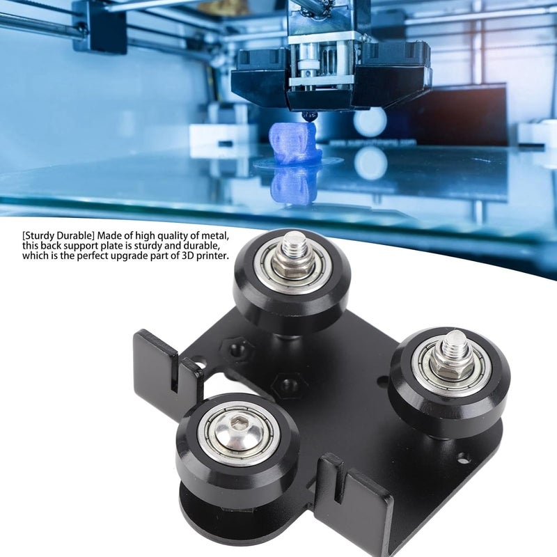 3D Printer Metal Back Support Plate with Pulley for Ender3 Users - Sturdy and Compatible Upgrade - Image 3