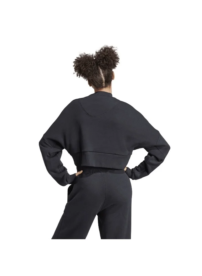 Adidas W Lng Swt Black Training Sweatshirts 2XS