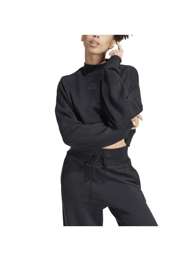 Adidas W Lng Swt Black Training Sweatshirts 2XS