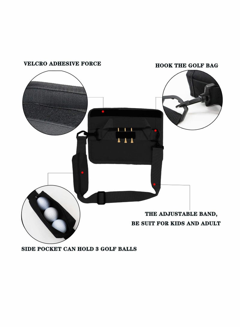 كاست ويف حقائب نادي الجولف خفيفة الوزن من KASTWAVE للرجال والنساء والأطفال صغيرة مع ملحقات حقيبة حمل حقيبة نوادي الجولف من KASTWAVE (أسود) - Image 2