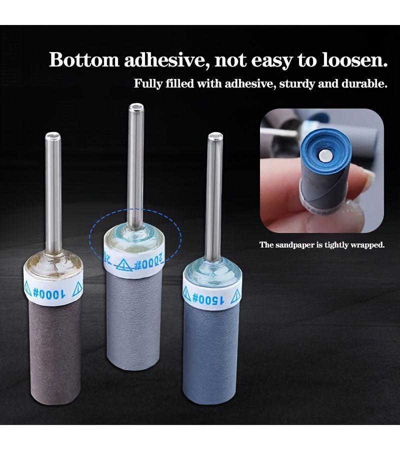 28Pcs Rotary Sandpaper Stick Set 180 240 320 600 1000 1500 2000 Grit - Image 4