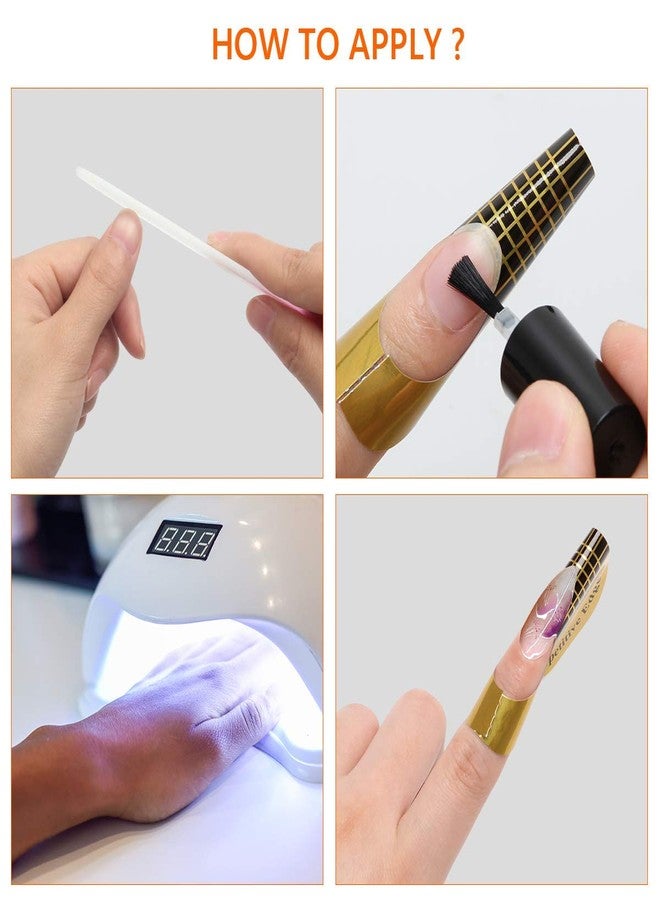 Ahier 400 PCS Nail Forms for Builder Gel, AHIER Self-adhesive Nail Extension Forms for DIY at Home Professional Nails Art Supplies - Image 5