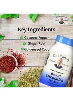 كريستوفر أوريجنالز فورميولاز كبسولات تركيبة الدورة الدموية من Christopher's Original Formulas، مكمل عشبي لصحة القلب والأوعية الدموية والدورة الدموية، 100 كبسولة  - Image 3