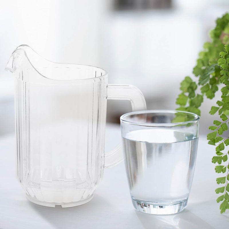 Plastic Water Pitcher with Handle, Large Capacity Juice and Beverage Pitcher, Plastic Drink Jug for Cold Water, Lemonade, and Iced Tea Serving - Image 5