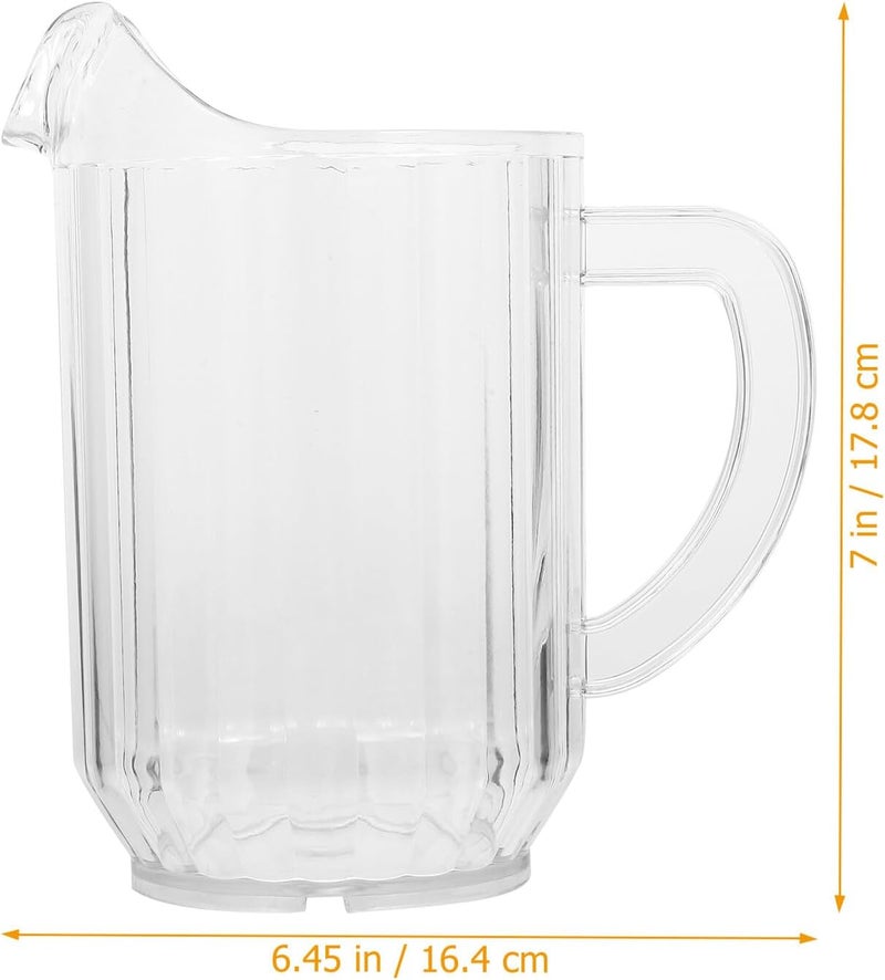Plastic Water Pitcher with Handle, Large Capacity Juice and Beverage Pitcher, Plastic Drink Jug for Cold Water, Lemonade, and Iced Tea Serving - Image 2