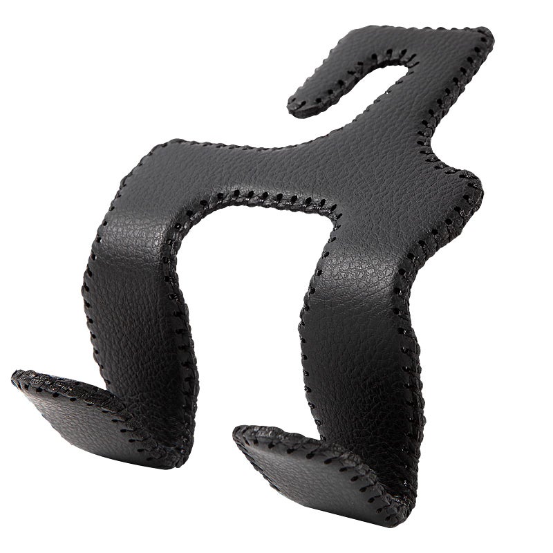 AMVOYOA 【2021 Upgraded】 Car Purse Hook, 2 in 1 Car Seat Headrest Hooks Durable Hanger Storage Holder Leather Organizer for Hanging Grocery Bags, 1 Pack, Black - Image 1
