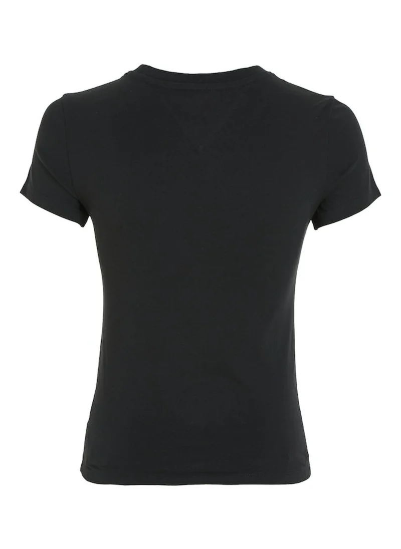 TOMMY JEANS Crew Neck Logo Printed T-Shirt