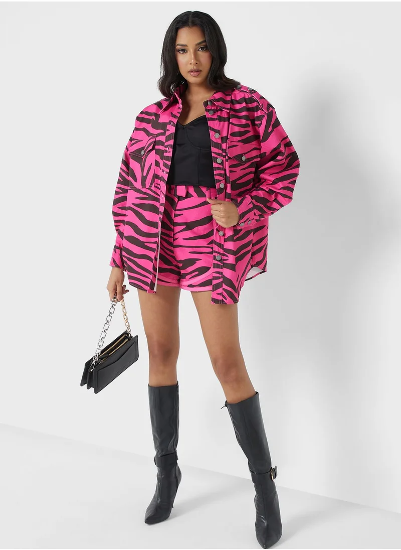 Cmeo collective Printed Mini Shorts