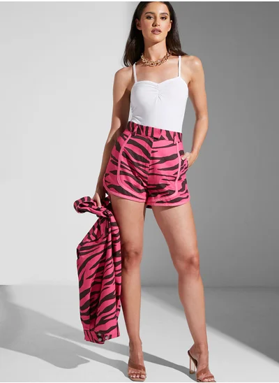 Cmeo collective Printed Mini Shorts