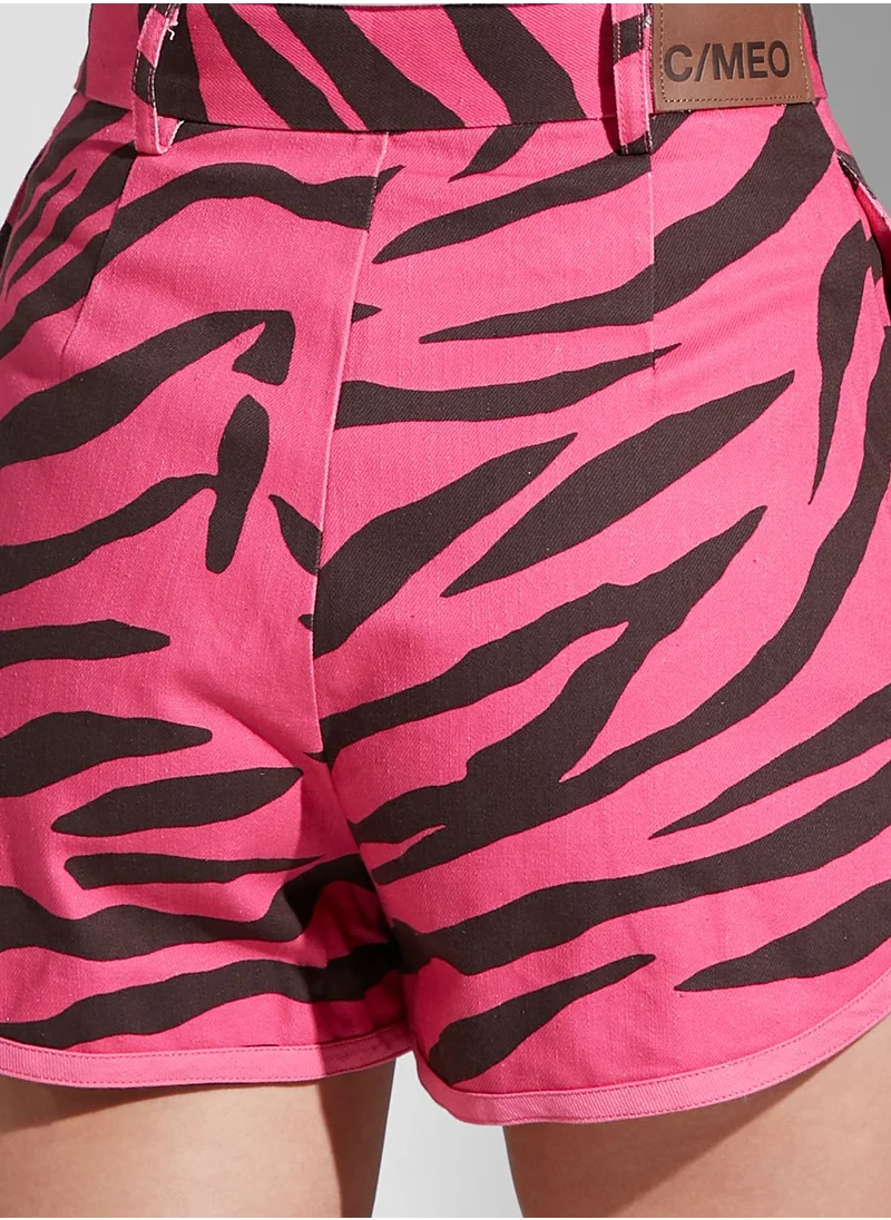 Cmeo collective Printed Mini Shorts