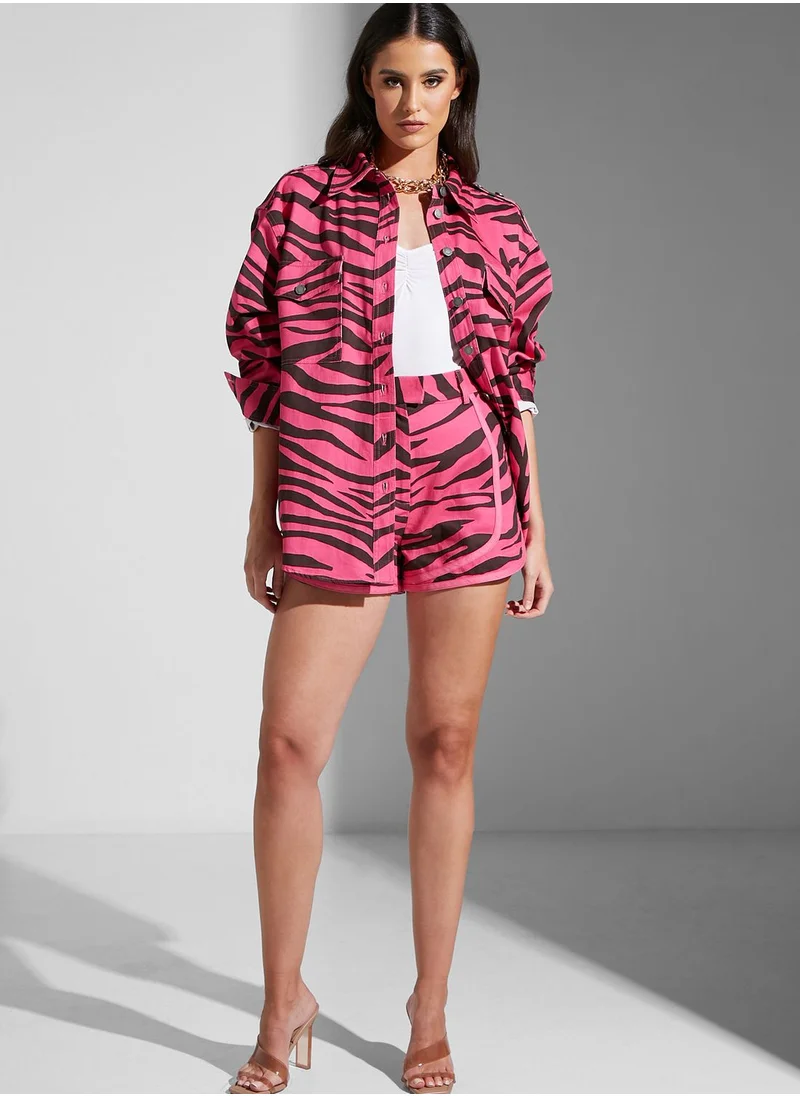 Cmeo collective Printed Mini Shorts