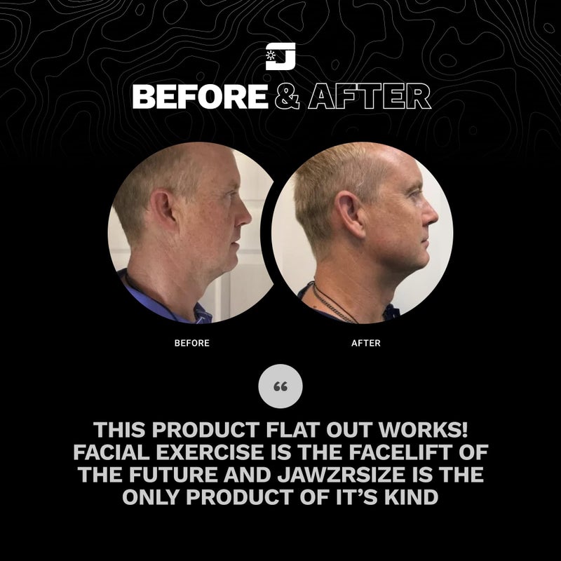 Jawzrsize جهاز تمرين الفك والوجه والرقبة Jawzrsize Pop 'N Go - حدد خط الفك الخاص بك، ونحف وجهك، وبدو أصغر سناً وأكثر صحة - يساعد في تقليل التوتر والرغبات - جهاز تمرين الوجه (الأزرق للمبتدئين) - Image 2