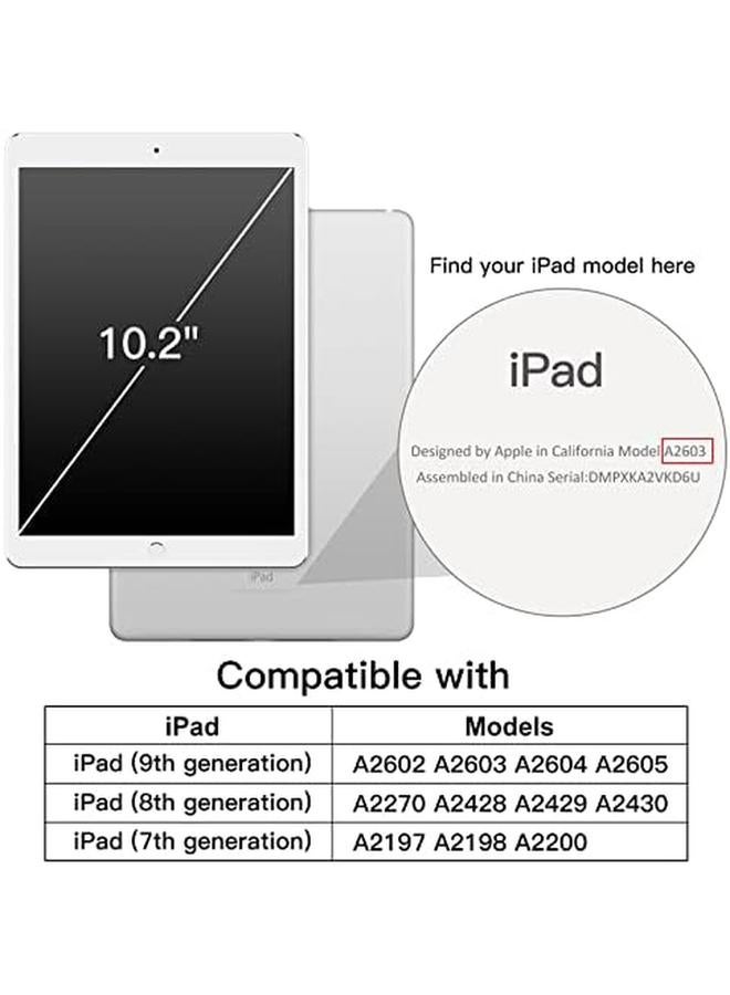 جي تيك حافظة لجهاز ايباد 9 8 7 (10.2 انش 2021 2020 2019 موديل الجيل التاسع والثامن والسابع) غطاء تابلت شفاف ناعم من مادة TPU مقاوم للصدمات (اسود) - Image 2