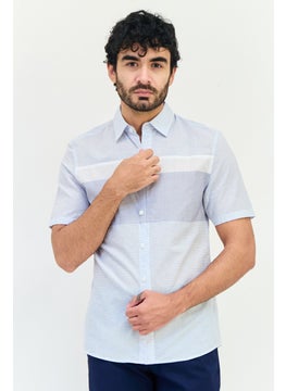 SELECTED Men Regular Fit Short Sleeves Stripe Casual Shirt, Multicolor  - Image 1