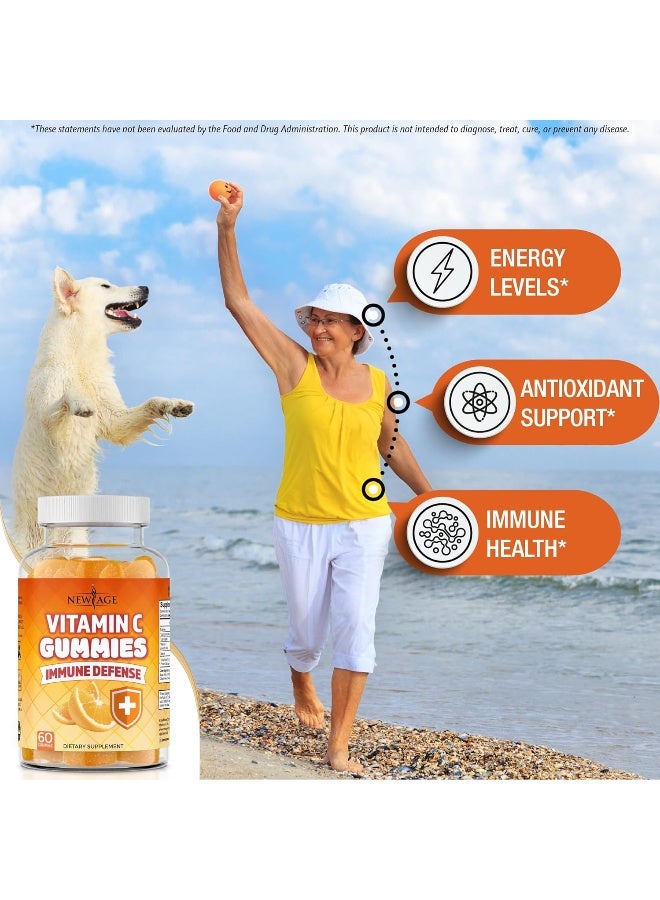 New Age Vitamin C Gummies Orange for Immune Defense - Image 4