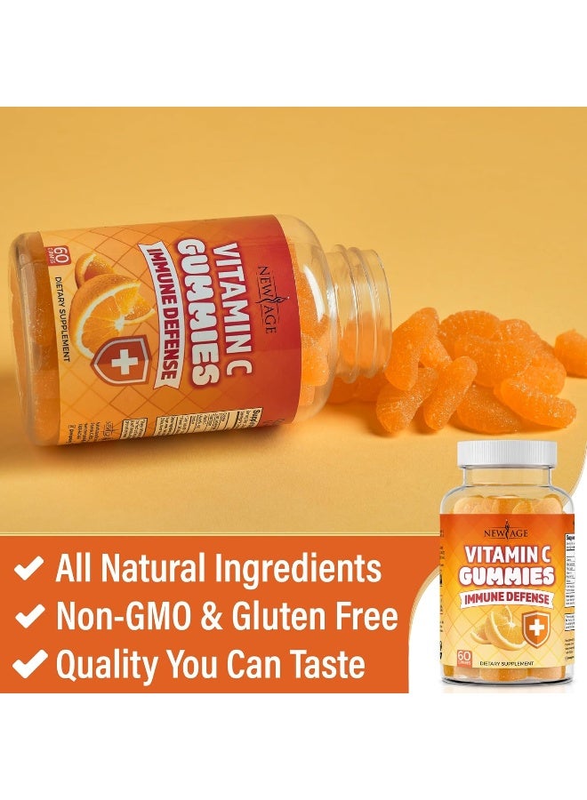 New Age Vitamin C Gummies Orange for Immune Defense - Image 3