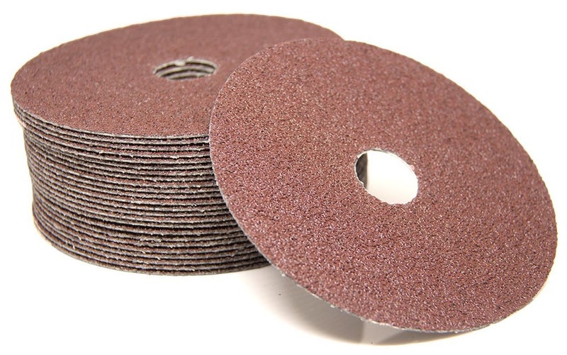 Benchmark Abrasives 5 Inch Sanding Discs Aluminum Oxide Resin Fiber Grinding Disc for Grinding, Stripping on Wood, Fiberglass, Steel, Metal, 7/8" Arbor Angle Grinder Sanding Disc, 25 Pack - 50 Grit - Image 2