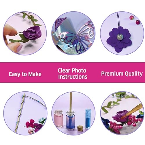 Chalk and Chuckles Fairy Princess World – Art and Craft Kit for Girls 6-9, 5-in-1 DIY Toy & Activity Set: Make Crowns, Wands, Foil Art, Potions, Creative Gift for Kids, Perfect for Birthday - Image 5