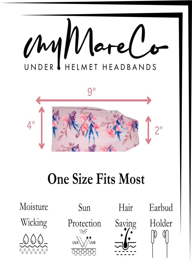 myMareCo Equestrian Headbands for Women, Under Riding Helmet Bands, Sportswear Wide Hair Wrap Suitable for Use with Bike Helmets, Yoga & Hiking - Image 4