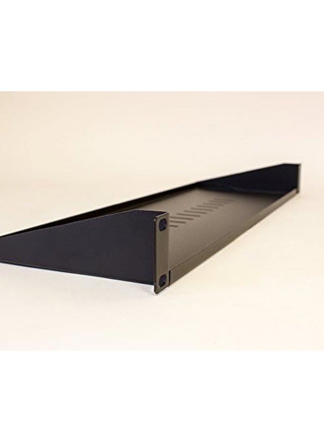 NavePoint Cantilever Server Shelf Vented Shelves Rack Mount 19 Inch 1U Black 6 Inches (150mm) deep - Image 5