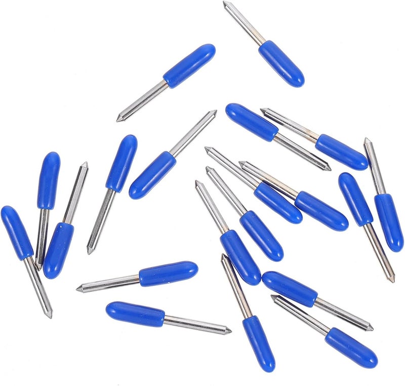 Blue Tungsten Cutting Blades 20pcs For Exacto Knife Engraving And Thin Material Cutting - Image 1