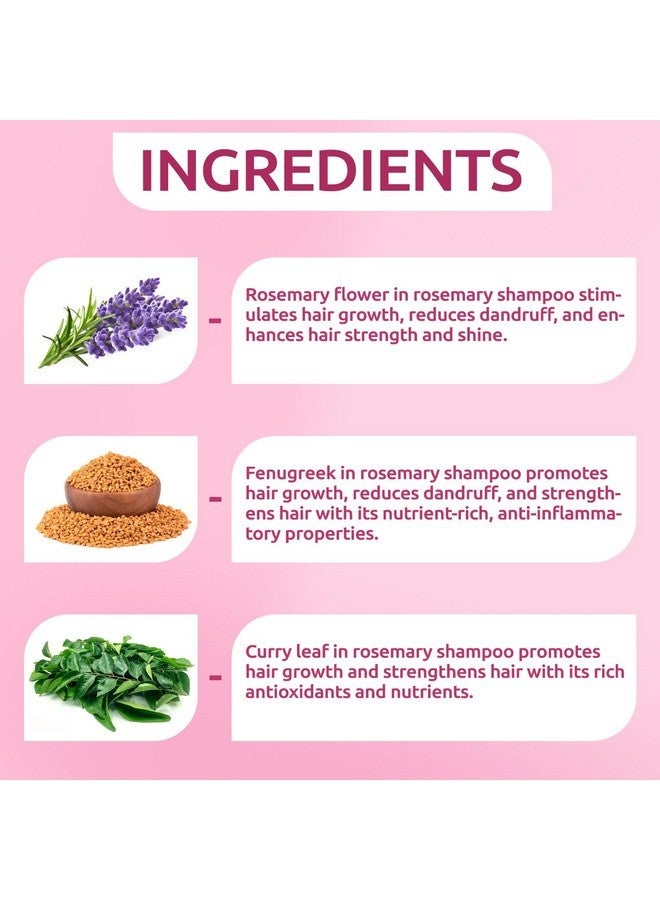 MNT Rosemary Shampoo With Methi Dana & Rosemary For Hair Fall Control & Hair Growth | Rosemary Shampoo For Hair Growth, Reduced Hair Fall & Dandruff Control | 300 Ml - Image 3