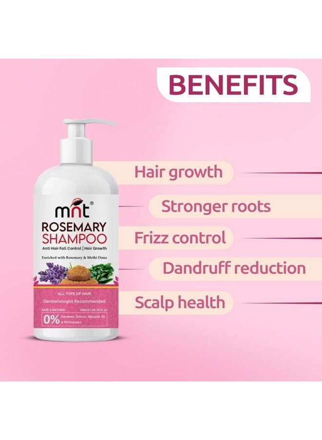 MNT Rosemary Shampoo With Methi Dana & Rosemary For Hair Fall Control & Hair Growth | Rosemary Shampoo For Hair Growth, Reduced Hair Fall & Dandruff Control | 300 Ml - Image 2