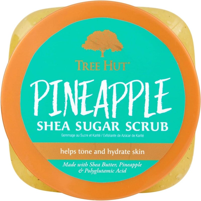 Tree Hut Shea Sugar Exfoliating Body Scrub Pineapple, 18 oz - Image 4