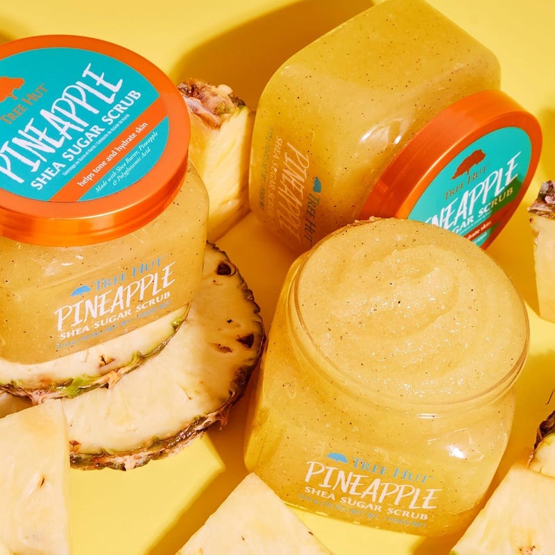 Tree Hut Shea Sugar Exfoliating Body Scrub Pineapple, 18 oz - Image 5