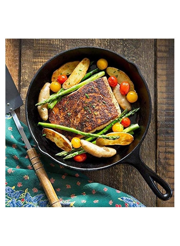 erorex - Cast Iron Skillet 3-Piece Set - Best Heavy-Duty Professional Restaurant Chef Quality Pre-Seasoned Pan Cookware Set - 10", 8", 6" Pans - Image 1
