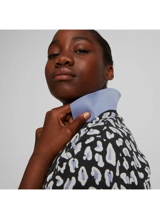 PUMA Girls Classics 90s Prep AOP Polo