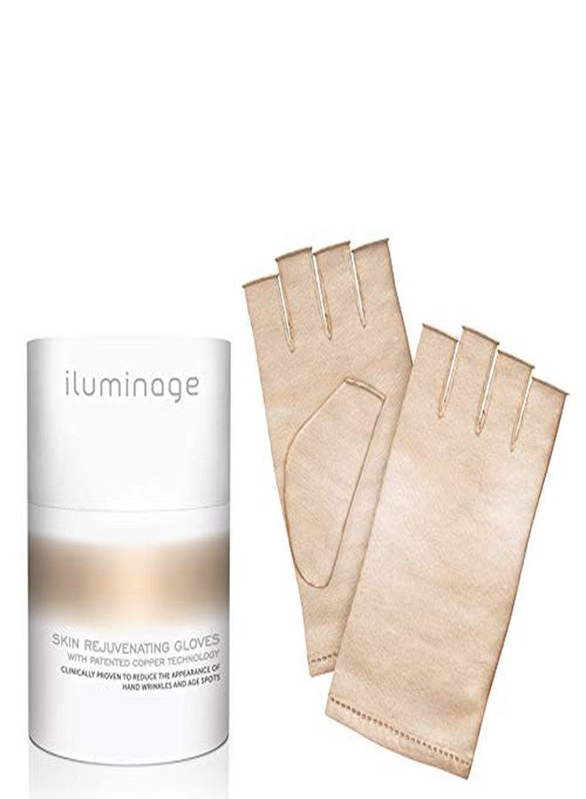iluminage Skin Rejuvenating Gloves For Hand Wrinkle & Age Spots Reduction w/Copper Technology - (X-Small/Small) - Image 1