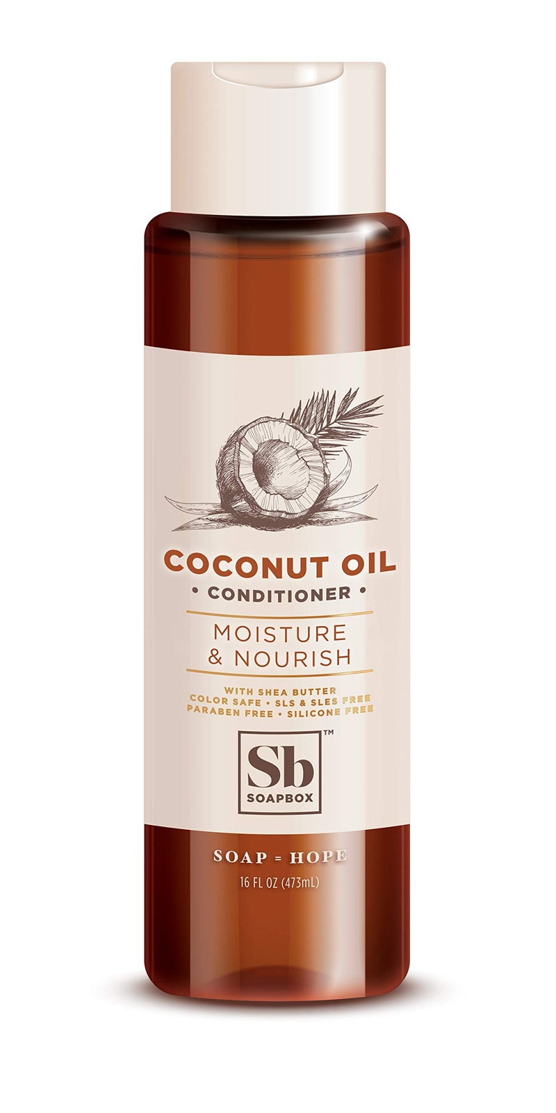 Soapbox Moisture & Nourish Coconut Oil Conditioner - 16 oz - Image 1