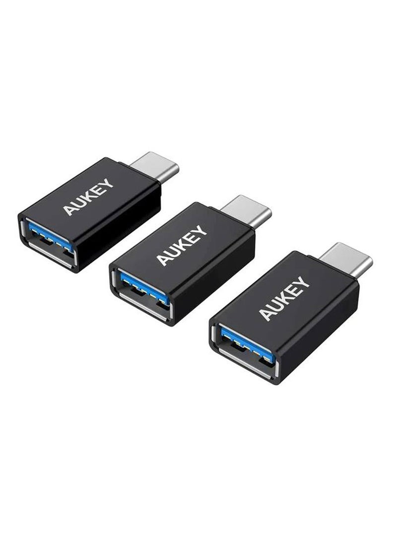 أوكي محول USB C OTG (3 حزم) محول USB C إلى USB 3.0 A OTG - اتصال فائق السرعة - توافق واسع - تصميم بسيط، محول صغير وخفيف الوزن ومتين - Image 1