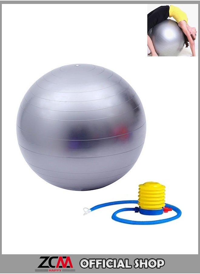 ZCM-HAPPY Yoga Fitness Exercise Ball With Air Pump 75cm  - Image 1